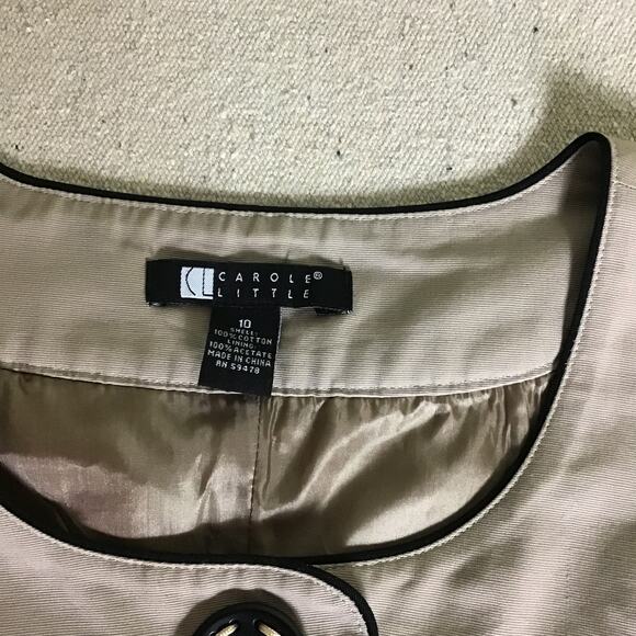 Carole Little Women Dresses Lot of 2 tan Sz10 Black(no sz tag) - Picture 14 of 15